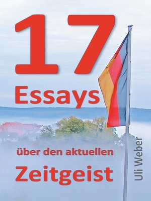 cover image of 17 Essays über den aktuellen Zeitgeist